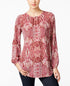 Charter Club Petite Paisley-Print Top